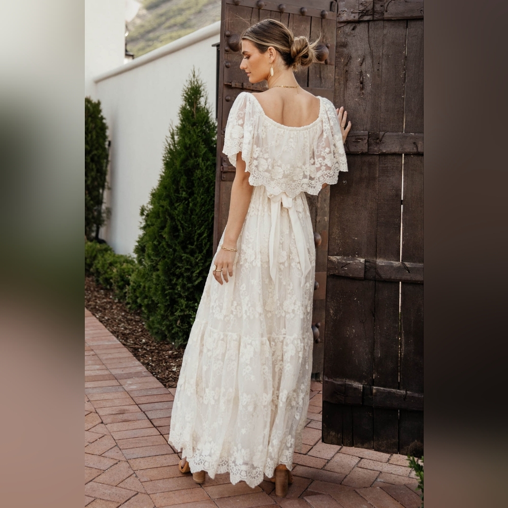 Böhme Alicea lace maxi dress NWT